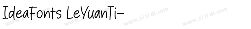 IdeaFonts LeYuanTi字体转换